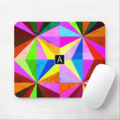 Kleurrijke moderne multi-gekleurde geometrische | muismat (Met muis)