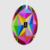 Kleurrijke moderne multi-gekleurde geometrische |  ornament (voorkant)