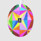 Kleurrijke moderne multi-gekleurde geometrische |  ornament (voorkant)