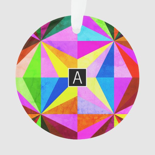 Kleurrijke moderne multi-gekleurde geometrische |  ornament (voorkant)