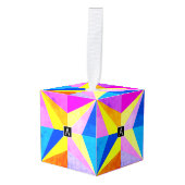 Kleurrijke moderne multi-gekleurde geometrische |  ornament (Voorkant hoekig)