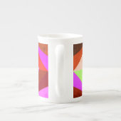 Kleurrijke moderne multi-gekleurde geometrische |  porselein kop (Achterkant)