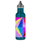 Kleurrijke moderne multi-gekleurde geometrische |  waterfles  (Rechts)