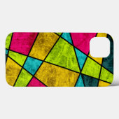 Kleurrijke moderne neon abstracte geometrische vor Case-Mate iPhone case (Achterkant (horizontaal))
