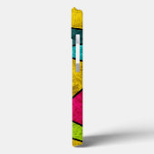 Kleurrijke moderne neon abstracte geometrische vor Case-Mate iPhone case (Achterkant / Links)