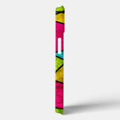 Kleurrijke moderne neon abstracte geometrische vor Case-Mate iPhone case (Achterkant / Rechts)