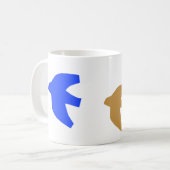 Kleurrijke moderne Nordic Birds Coffee Mok (Voorkant links)