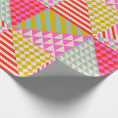 Kleurrijke moderne patchwork deken inpakpapier (Hoek)