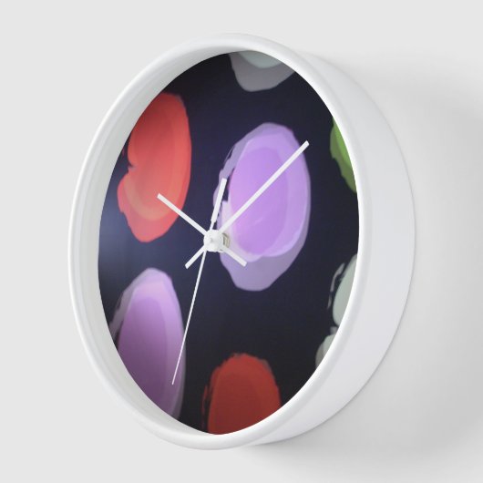 Kleurrijke moderne patroon Polka Dot Art Print (Hoek)