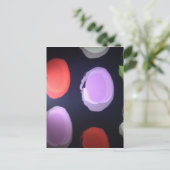 Kleurrijke moderne patroon Polka Dot Art Print Briefkaart (Staand voorkant)