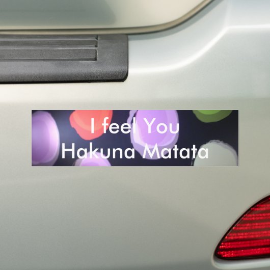 Kleurrijke moderne patroon Polka Dot Art Print Bumpersticker (Op auto)