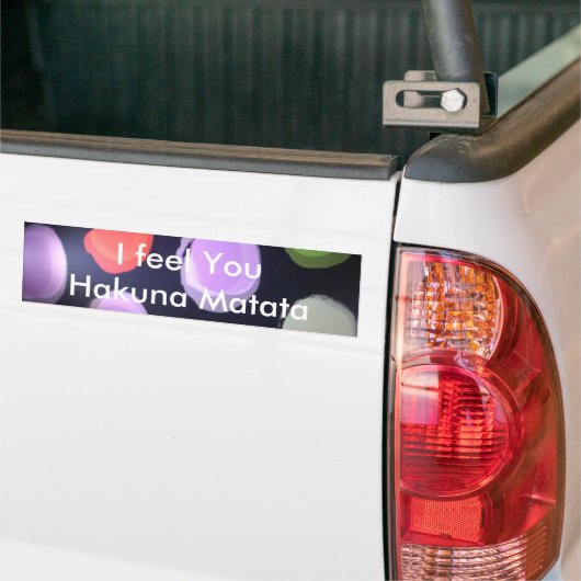 Kleurrijke moderne patroon Polka Dot Art Print Bumpersticker (Op Truck)
