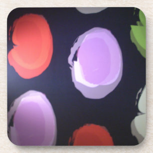 Kleurrijke moderne patroon Polka Dot Art Print Drankjes Onderzetter