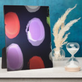 Kleurrijke moderne patroon Polka Dot Art Print Fotoplaat (Zijkant)