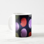 Kleurrijke moderne patroon Polka Dot Art Print Koffiemok (Voorkant links)
