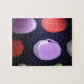 Kleurrijke moderne patroon Polka Dot Art Print Legpuzzel (Horizontaal)