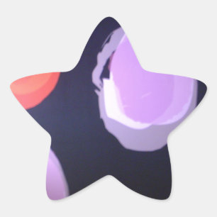 Kleurrijke moderne patroon Polka Dot Art Print Ster Sticker