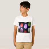Kleurrijke moderne patroon Polka Dot Art Print T-shirt (Voorkant volledig)