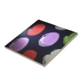 Kleurrijke moderne patroon Polka Dot Art Print Tegeltje (Zijkant)