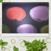 Kleurrijke moderne patroon Polka Dot Art Print Theedoek (Gevouwen)