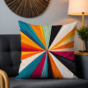 Kleurrijke moderne quilt textuur patroon kussen