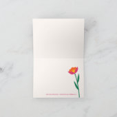 Kleurrijke moderne Schattige Ik dank God voor u Bedankkaart (Binnen)