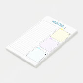 Kleurrijke moderne Schattigee papieren notities Post-it® Notes (Schuin)