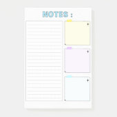 Kleurrijke moderne Schattigee papieren notities Post-it® Notes (Voorkant)