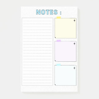 Kleurrijke moderne Schattigee papieren notities Post-it® Notes