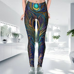 Kleurrijke, moderne stijl Unieke Peacock-doether Leggings<br><div class="desc">Of je nu op weg bent naar een casual avondbewerking, of een meer intensieve middagsessie, deze leggings van het vredespatroon zullen de perfecte metgezel zijn. Deze leggings zijn gemaakt van gedetailleerde witte en groenachtige turquoise, en zijn voorzien van kleurrijke trending excercise class design. Met ingewikkelde trendy hete kleding, hedendaagse, casual...</div>