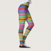 Kleurrijke moderne streep leggings (Rechts)