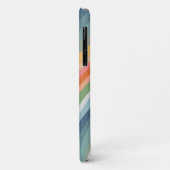 Kleurrijke moderne stripes met handtekeningen Case-Mate iPhone case (Achterkant/links)
