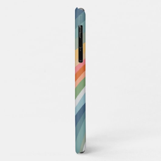 Kleurrijke moderne stripes met handtekeningen Case-Mate iPhone case (Achterkant/links)