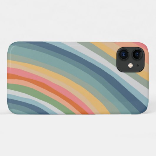 Kleurrijke moderne stripes met handtekeningen Case-Mate iPhone case (Achterkant (horizontaal))