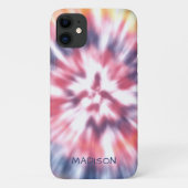 Kleurrijke Moderne Tie Dye Patroon Gepersonaliseer Case-Mate iPhone Case (Achterkant)