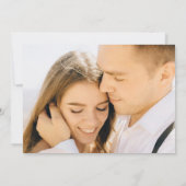 Kleurrijke moderne tropische bloemen bruiloft foto save the date (Achterkant)