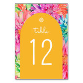 Kleurrijke moderne tropische Waterverf bloemenbrui Kaart (Voorkant)