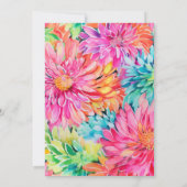 Kleurrijke Moderne Tropische Waterverf Bloemige Br Save The Date (Achterkant)