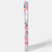 Kleurrijke Moderne Tuin Monogram Case-Mate iPhone Case (Achterkant / Links)