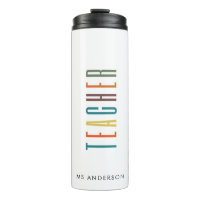 Kleurrijke Moderne Typografie Fonts Leraar