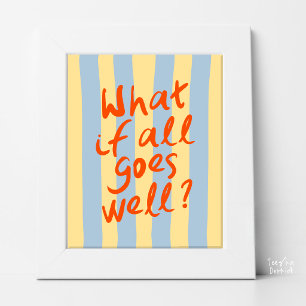 Kleurrijke moderne typografie Inspirerende quote Poster