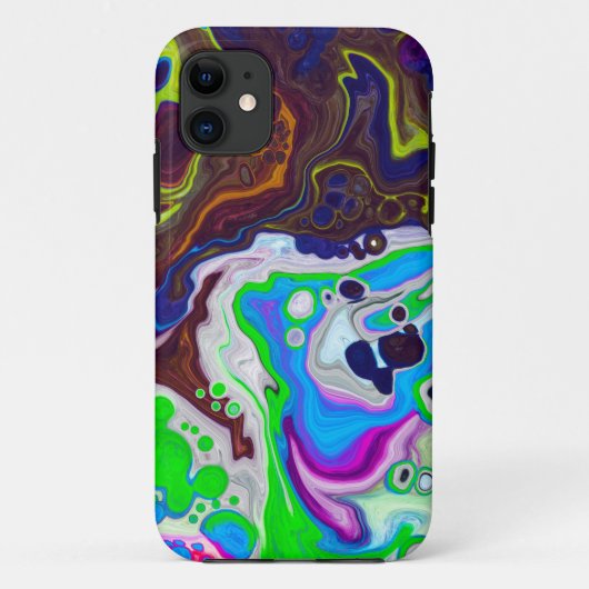 Kleurrijke moderne, vloeiende kleuren voor het sch Case-Mate iPhone case (Achterkant)