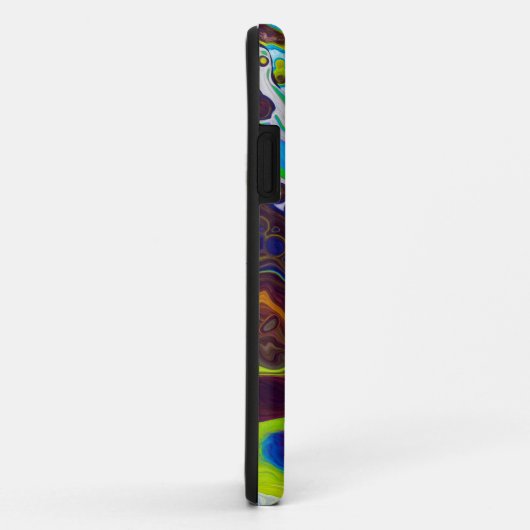 Kleurrijke moderne, vloeiende kleuren voor het sch Case-Mate iPhone case (Achterkant/rechts)