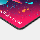 Kleurrijke Moderne Voetbal Sport Gepersonaliseerde Bureaumat (Hoek)