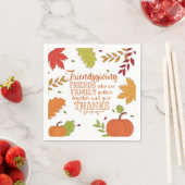 Kleurrijke moderne Vriendschappen geven servet (Insitu)