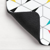 Kleurrijke, moderne, vrolijke, trendmatige blokjes muismat (Hoek)