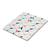 Kleurrijke, moderne, vrolijke, trendmatige blokjes tegeltje (Zijkant)