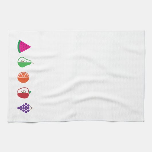 Kleurrijke moderne vruchten theedoek (Horizontaal)
