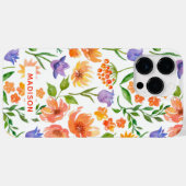 Kleurrijke moderne Waterverf, gepersonaliseerd Case-Mate iPhone Case (Achterkant (horizontaal))