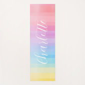 Kleurrijke moderne Waterverf regenboog gepersonali Yogamat (Voorkant)